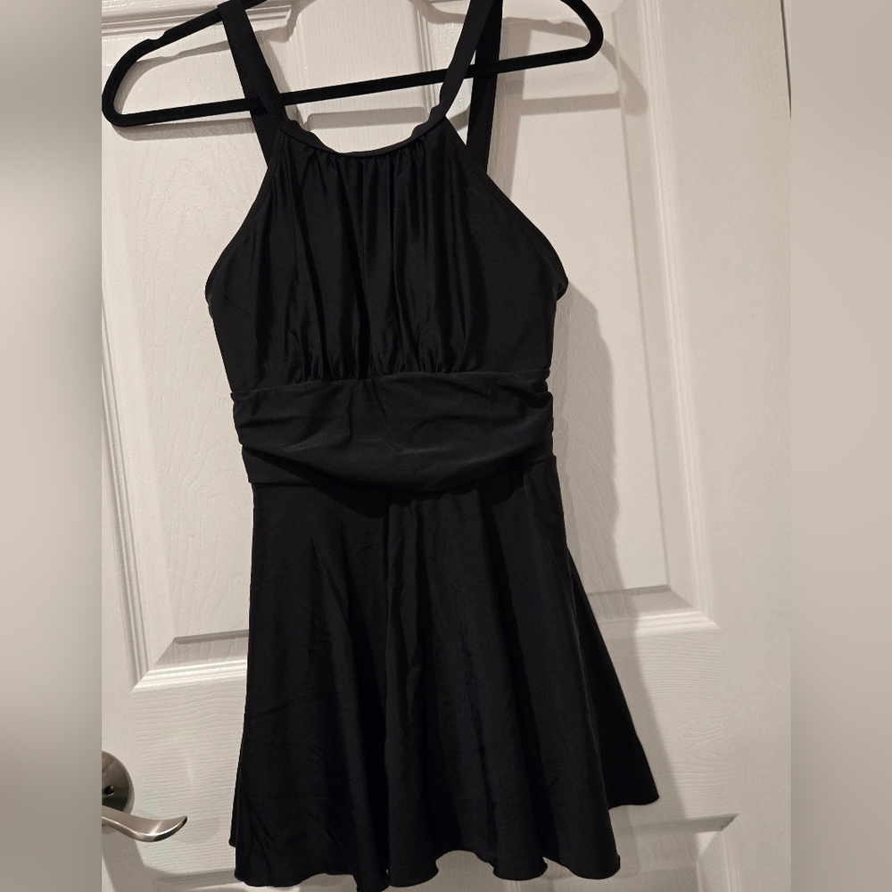 Womens Runched One Piece Swimdress